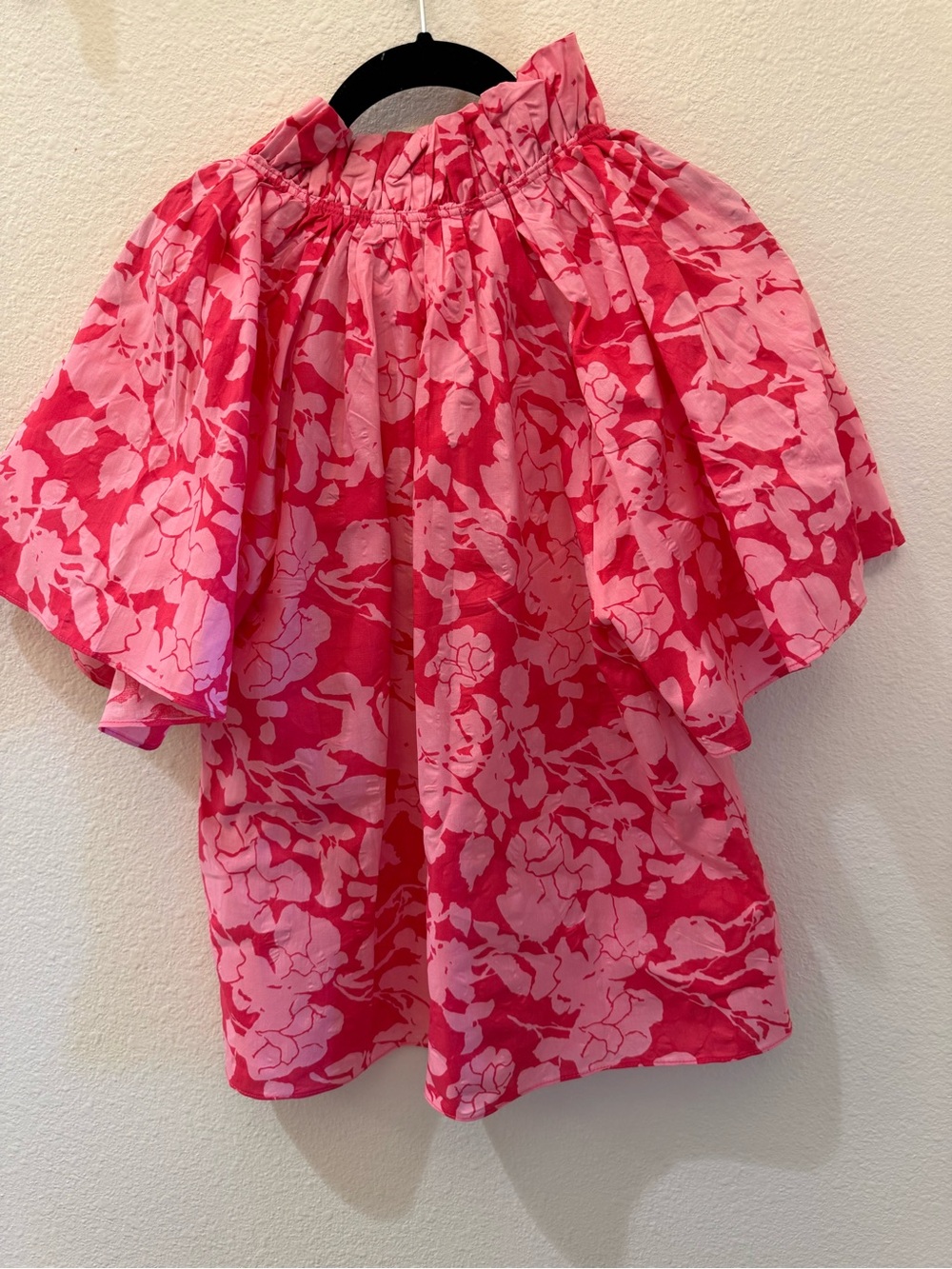 Hyacinth House Pink Floral Puff-Sleeve Blouse - Picture 2 of 2
